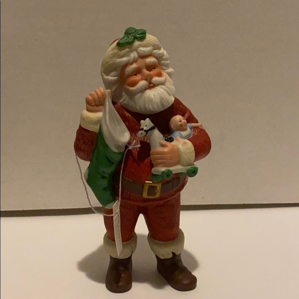 Vintage porcelain Jolly St. Nick Keepsake Ornament